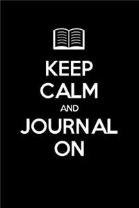 Keep Calm and Journal on