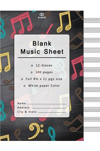 Blank Music Sheet