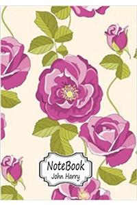 Flora Pattern Notebook: Notebook Journal Diary: 4