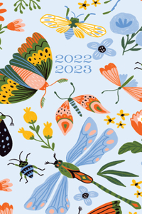 Butterflies and Floral 2022-23 2-Year Pocket Planner