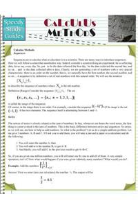 Calculus Methods (Speedy Study Guides