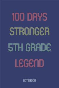 100 Days Stronger 5th Grade Legend