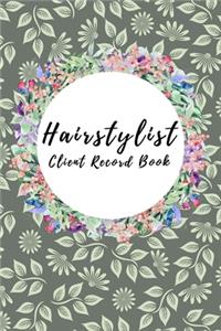 Hairstylist client record Book