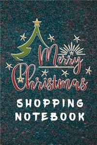 Merry Christmas Shopping Notebook