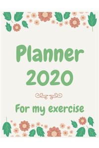 Planner 2020 for my exercise