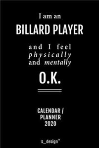 Calendar 2020 for Billard Players / Billard Player