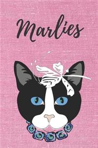 Marlies personalisiertes Notizbuch Katze / Malbuch / Tagebuch / Journal / DIN A5 / Geschenk