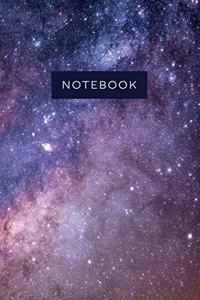 Stars and galaxy night sky notebook - gift journal