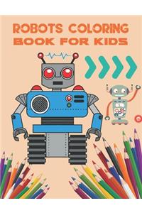 Robots coloring book for kids