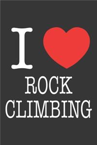 I Heart Rock Climbing Notebook