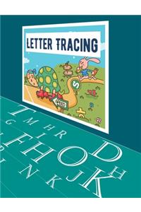 Letter Tracing Books For Kids Ages 3-5. Kindergarten Workbook. Beginner to Tracing ABC Letters A-Z. Alphabet Handwriting Practice Workbook for Kids