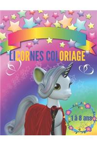 Licornes coloriage 1 à 8 ans
