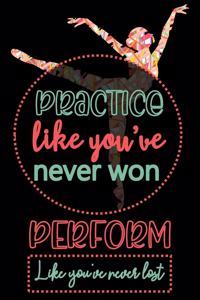 Practice Like You've Never Won Perform Like You've Never Lost