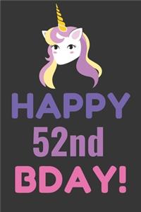 Happy 52nd Bday! Notebook Notebook