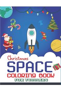 Christmas Space Coloring Book For Toddlers