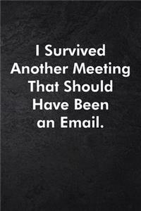 I Survived Another Meeting That Should Have Been An Email.