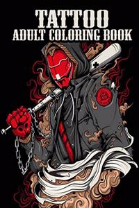 Tattoo Adult Coloring Book