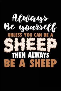 Always Be Yourself Unless You Can Be a Sheep Then Always Be a Sheep