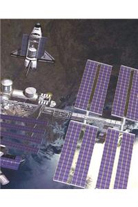 Space Station Shuttle Astronomy Science School Composition Book 130 Pages