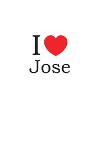 I Love Jose: Lined Journal for Jotting Love Notes