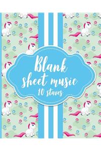 Blank Sheet Music - 10 Staves