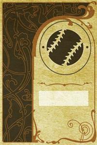 Monogram Baseball Notebook