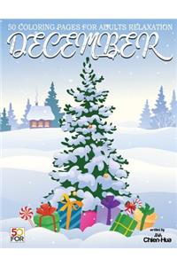December 50 Coloring Pages For Adults Relaxation