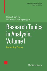 Research Topics in Analysis, Volume I