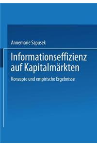 Informationseffizienz Auf Kapitalmärkten