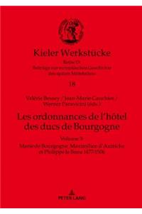 Les ordonnances de l'hotel des ducs de Bourgogne