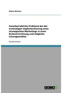 Innerbetriebliche Probleme bei der erstmaligen Implementierung eines strategischen Marketings in einer Kultureinrichtung und mögliche Lösungsansätze