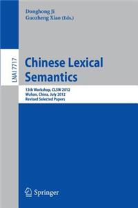 Chinese Lexical Semantics