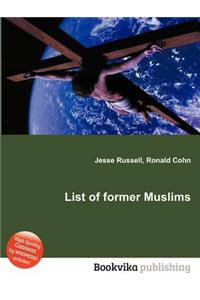 List of Former Muslims