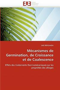 Mécanismes de germination, de croissance et de coalescence