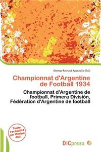 Championnat D'Argentine de Football 1934
