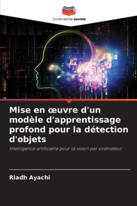 Mise en oeuvre d'un modèle d'apprentissage profond pour la détection d'objets