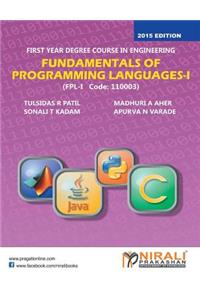 Fundamentals of Programming Languages - I