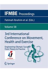3rd International Conference on Movement, Health and Exercise