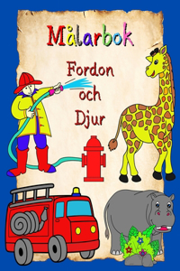 Målarbok, Fordon och Djur