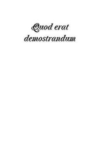 Quod erat demostrandum