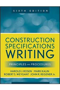 Construction Specifications Writing