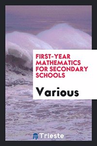 First-Year Mathematics for Secondary Schools