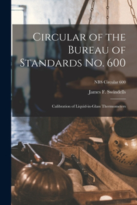 Circular of the Bureau of Standards No. 600