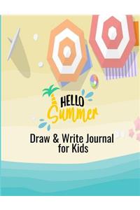 Hello Summer Draw & Write Journal for Kids