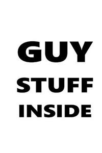 Guy Stuff Inside School Composition Book Black Font On White Design