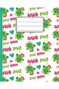 Hug Me Cute Cactus Notebook