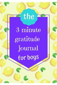 The 3 Minute Gratitude Journal For Boys