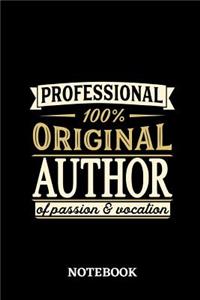 Professional Original Author Notebook of Passion and Vocation