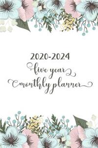 2020-2024 Five Year Monthly Planner