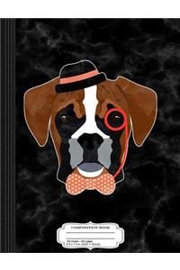 Hipster Boxer Dog